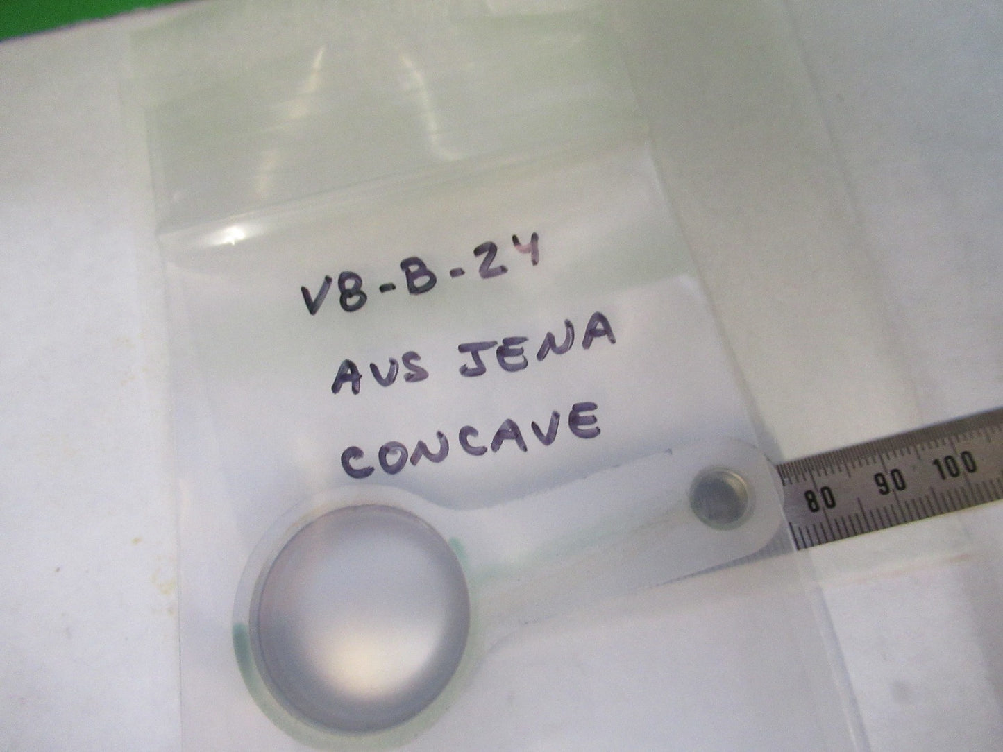 AUS JENA GERMANY CONCAVE MIRROR MOUNTED MICROSCOPE PART AS PICTURED V8-B-24