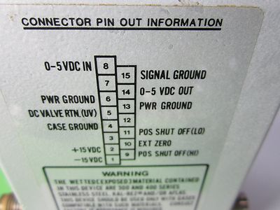 VACUUM GENERAL ULTRAFLOW VALVE GAS 500 PSI SEMICONDUCTOR NANOLAB BIN #34