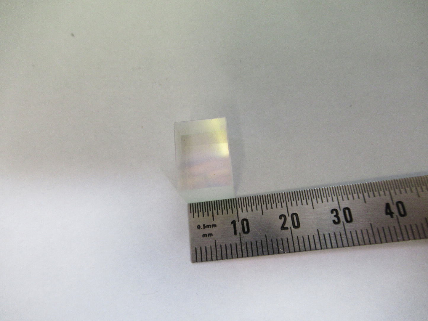 OPTICAL GLASS BEAM SPLITTER MIL SPEC OPTICS LASER OPTICS AS PICTURED 80-B-04
