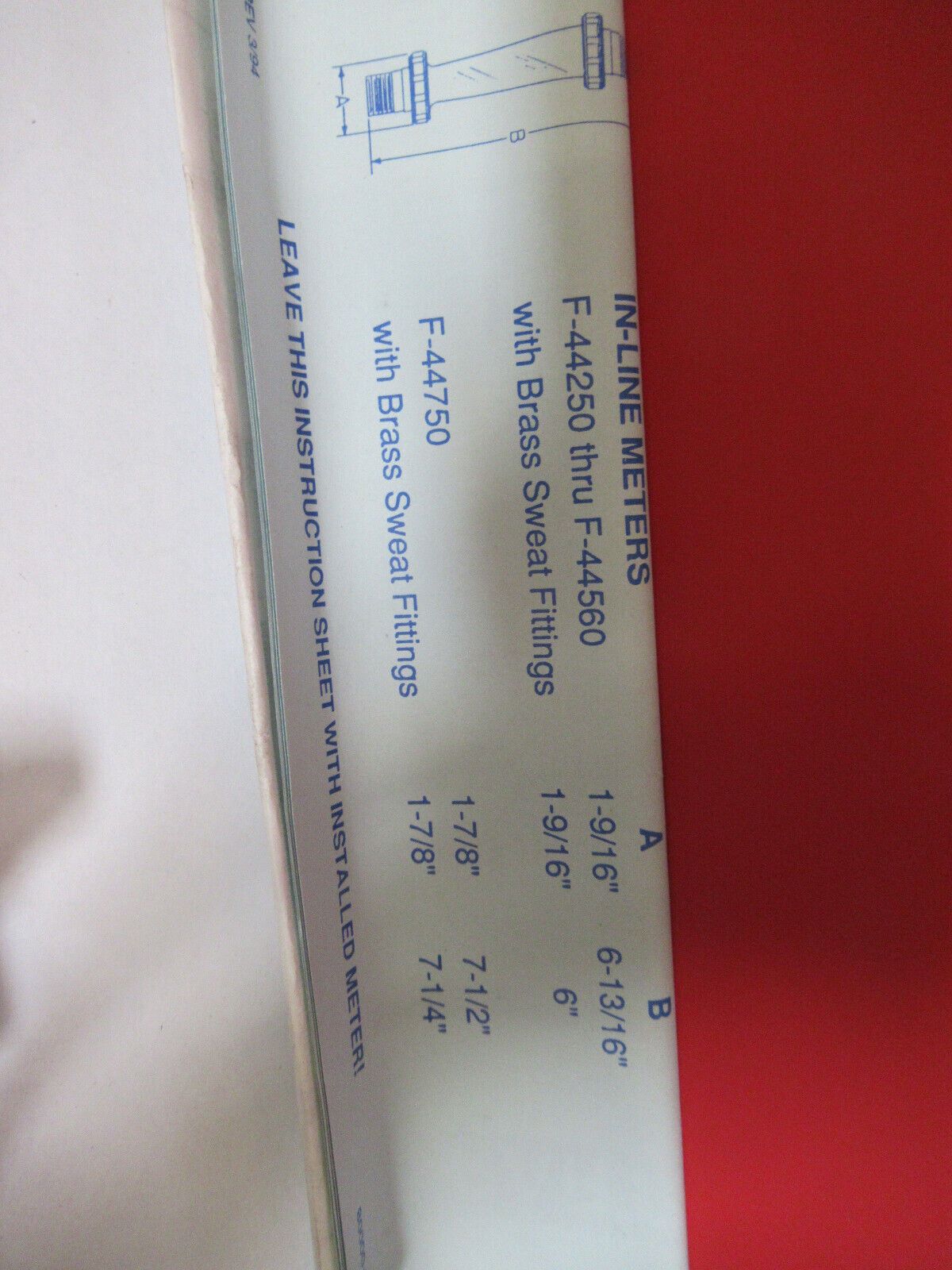 PLASTIC FLOW METER PAIR F44376 AS PICTURED G4-A-12