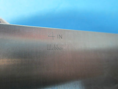 L.S. STARRETT WEBBER 4" STANDARD BLOCK INSPECTION METROLOGY BIN#23