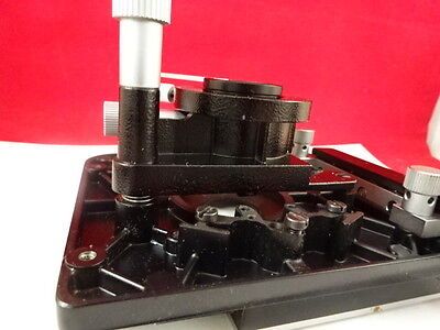 MICROSCOPE PART LEITZ GERMANY SM-LUX TABLE STAGE + CONDENSER  AS IS B#P2-A-99
