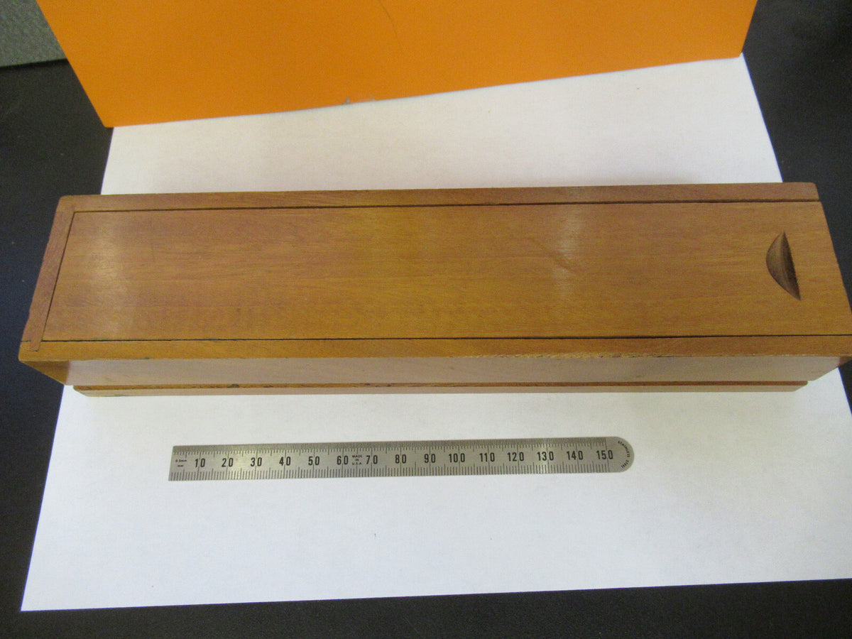 EMPTY WOOD BOX WINKEL ZEISS GOTTINGEN MICROSCOPE PART AS PICTURED &F9-A-105