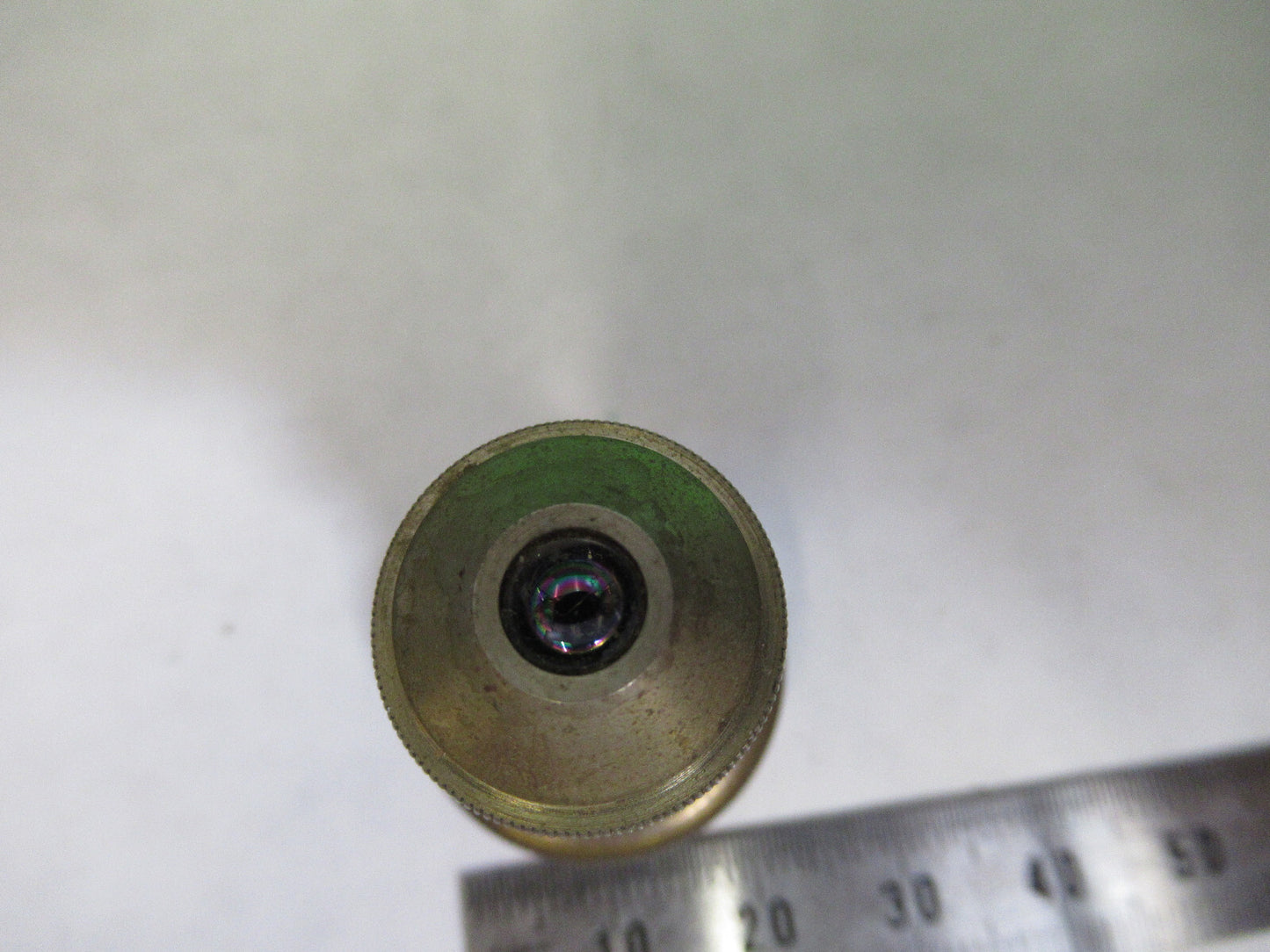 ANTIQUE BAUSCH LOMB BRASS OBJECTIVE 16mm MICROSCOPE PART AS PICTURED S7-A-29