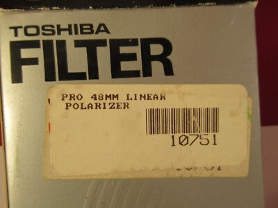 OPTICAL TOSHIBA POLARIZER LENS FILTER 48mm OPTICS AS PICTURED &1E-B-65