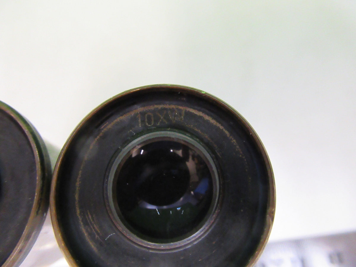 JAPAN LOT PAIR LENS 10XW EYEPIECE MICROSCOPE PART AS PICTURED X7-A-94