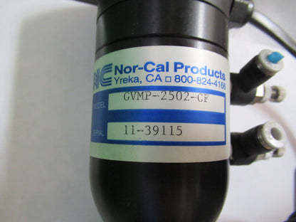NOR-CAL HIGH VACUUM VALVE GVMP-2502-CF  HEAVY STAINLESS STEEL AS PICTURE W1-B-18