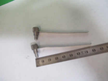 AO SPENCER PAIR CLIPS STAGE AMERICAN OPTICS MICROSCOPE PART AS PICTURED H7-B-89
