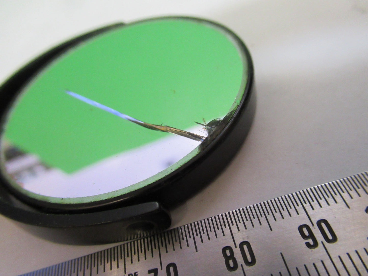 SPENCER AO MIRROR ASSEMBLY OPTICS ANTIQUE MICROSCOPE PART as pic T6-A-73