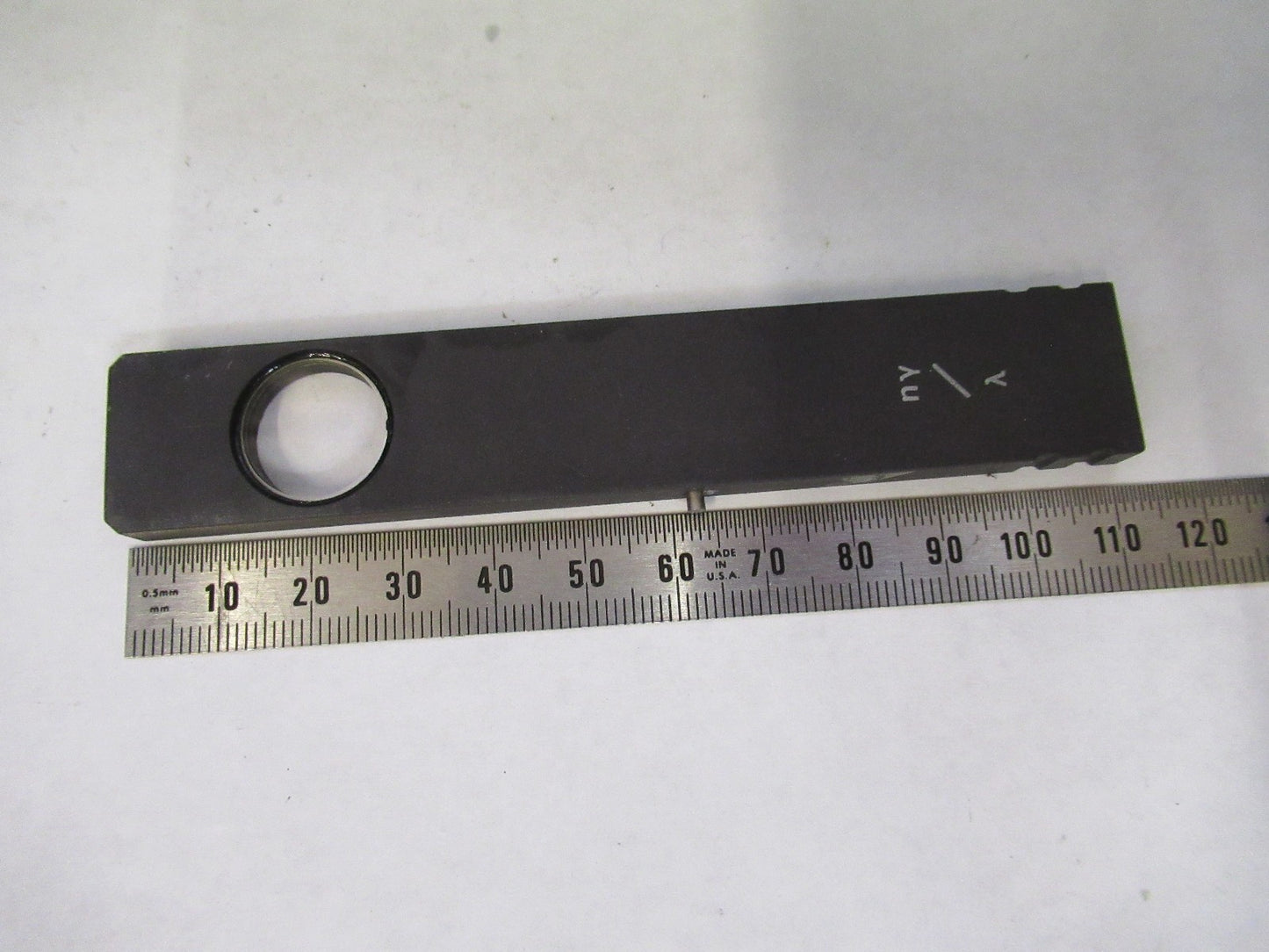 AUS JENA GERMANY LAMBDA SLIDE POLARIZER MICROSCOPE PART AS PICTURED V8-B-04
