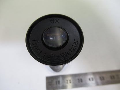 ERNST LEITZ WETZLAR GERMANY EYEPIECE 6X MICROSCOPE PART AS PICTURED G3-FT-91