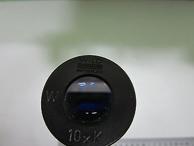 MICROSCOPE PART EYEPIECE WILD HEERBRUGG 10xK SWISS OPTICS AS IS BIN#T3-30