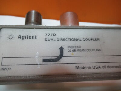 HP AGILENT 777D 4 GHz DIRECTIONAL COUPLER EMI TEST RF MICROWAVE AS PIC &17-B-07