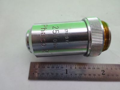 MIKROSKOPTEIL LEITZ GERMANY PHACO OBJECTIVE 25X OPTICS AS IS BIN#11-E-13