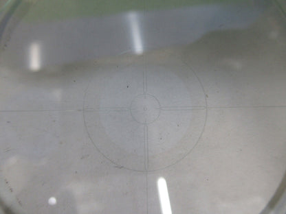 OPTICAL MIL SPEC CROSS TARGET WINDOW RETICLE LASER OPTICS AS PICTURED X7-A-49
