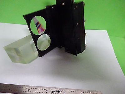 MICROSCOPE PART POLYVAR REICHERT LEICA HEAD PRISM ASSEMBLY OPTICS AS IS B#W3-17