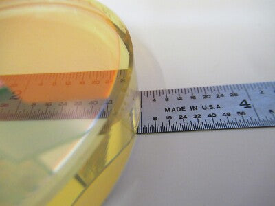OPTICAL FLAT COATED 3" DIAMETER ZERODUR LASER OPTICS AS PICTURED &16-A-05