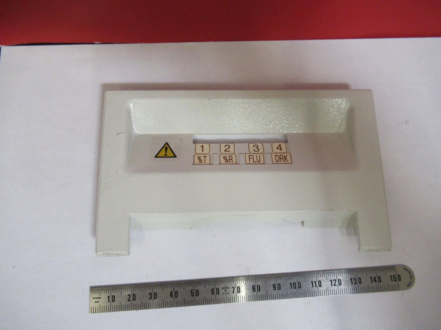 LEICA LEITZ GERMANY DMRB  PLASTIC COVER MICROSCOPE PART AS PICTURED T7-A-94