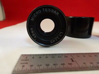 MICROSCOPE PART TESSAR BAUSCH LOMB OBJECTIVE LENS 48 mm OPTICS AS IS #Y7-H-94