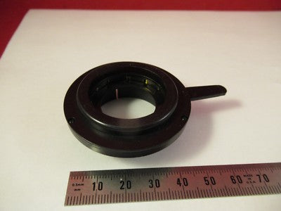 OPTICAL MECHANICAL IRIS DIAPHRAGM ASSEMBLY OPTICS MICROSCOPE AS PICTURED 39-A-32