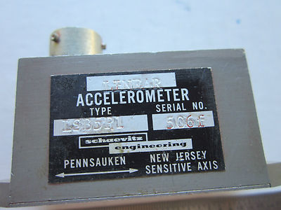 SCHAEVITZ ACCELEROMETER AS IS VIBRATION CALIBRATION  #133-4