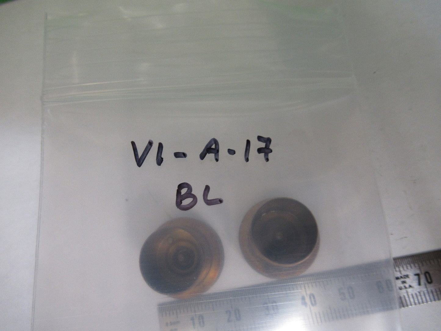 ANTIQUE BAUSCH LOMB BRASS KNOBS MICROADJUST MICROSCOPE PART AS PICTURED V1-A-17