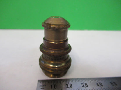 Antique Bausch & Lomb Brass Objective 4mm Microscope Part