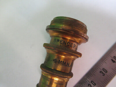 Antique Brass Spencer Lens Co. 62X Lens Objective Microscope Part