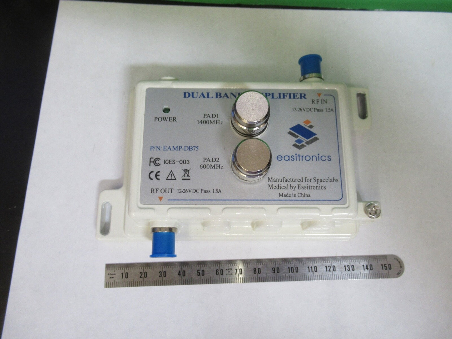 DUAL BAND AMPLIFIER RF 1400 MHz 600 FREQUENCY EASITRONICS  AS PICTURED G7-A-43