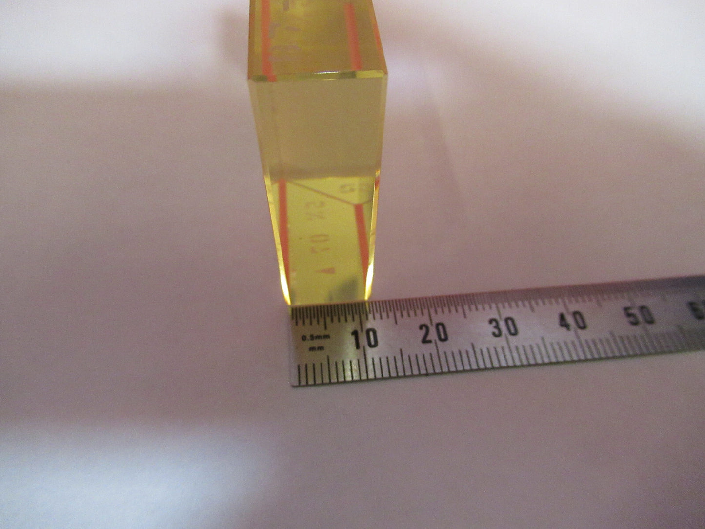 OPTICAL ZERODUR HIGHLY POLISHED TRUNCATED LASER OPTICS  AS PICTURED T1-A-80