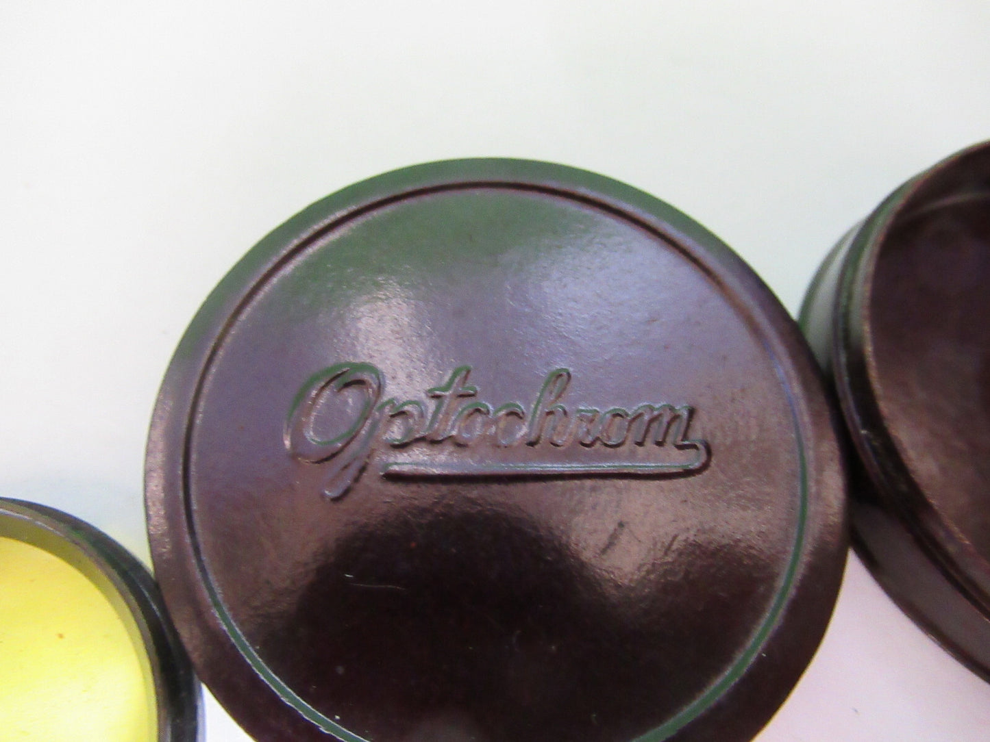 Optical Yellow Filter Optochrom Germany Glass Optics