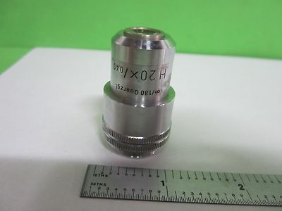 Microscope Part Ernst Leitz Quarzgl Objective H20X Infinity Optics