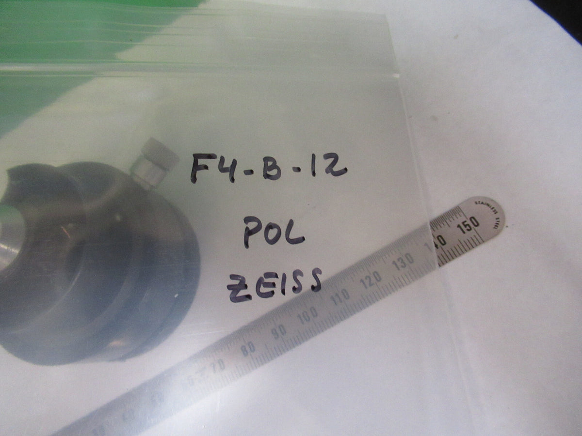 CARL ZEISS POL POLARIZER CONDENSER + IRIS MICROSCOPE PART AS PICTURED F4-B-12