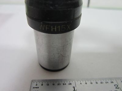 MICROSCOPE PART UNITRON EYEPIECE WFH15X OPTICS AS IS BIN#M8-49