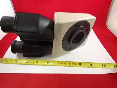 MICROSCOPE PART NIKON JAPAN TRINOCULAR HEAD OPTICS AS IS BIN#73-15