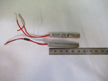 LOT 2 EA CARTRIDGE HEATER 28V 40 WATTS  CONTROL SYSTEMS AS PICTURED  X7-A-60