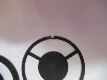 DARK FILED RINGS BAUSCH LOMB  OPTICS MICROSCOPE PART AS PICTURED &S9-A-19
