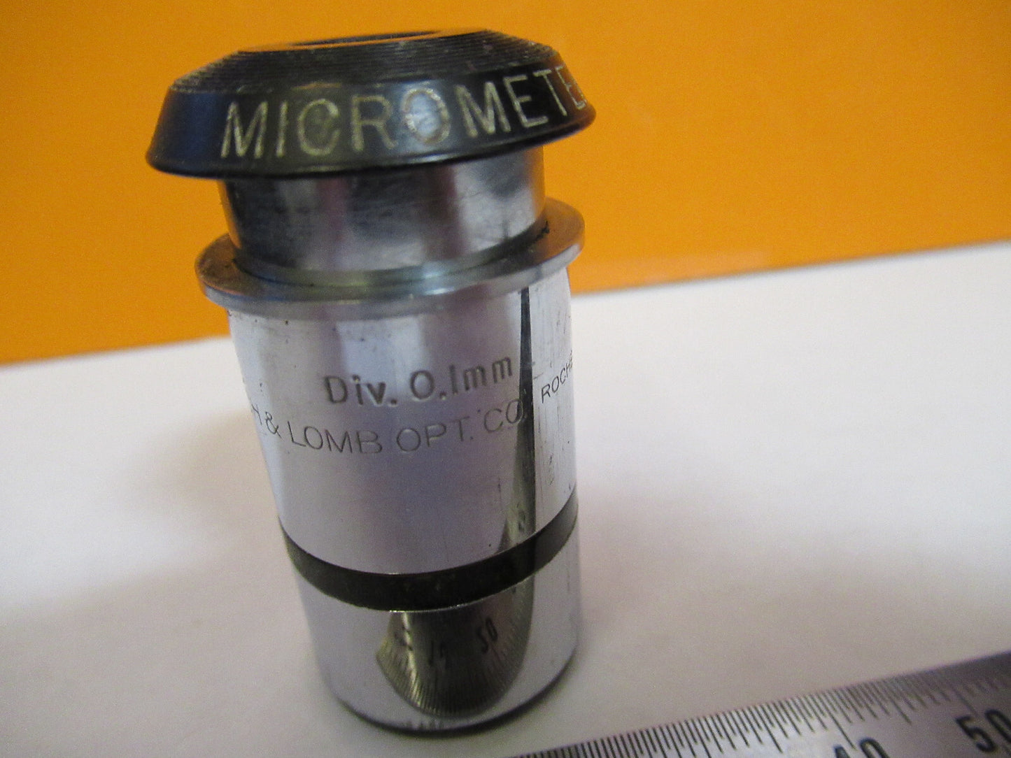 BAUSCH LOMB 7.5X MICROMETER EYEPIECE OCULAR MICROSCOPE PART AS PICTURED Y4-A-73