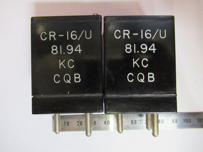 Antique Quartz Crystal 81.94 Pair Frequency Control Radio