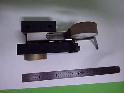 MICROSCOPE PART OPTICAL PART SLIDER ?? OPTICS AS IS BIN#Y2-17