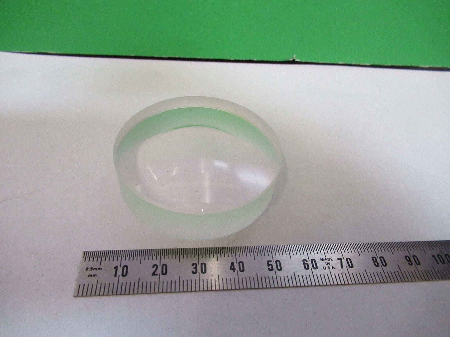 OPTICAL 50mm DIAMETER CONVEX CONCAVE  THICK LENS LASER OPTIC AS PICTURED Q7-B-50