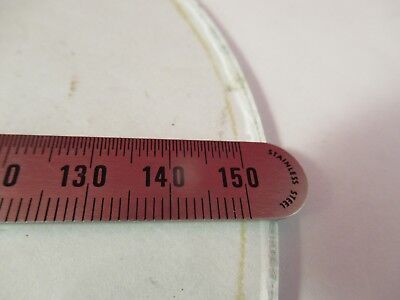 GLASS PLATE 6" DIAMETER STAGE MICROSCOPE PART OPTICS AS PICTURED &FT-4-35