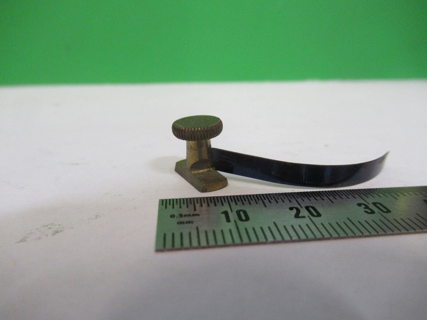 Antique Brass England Rj Beck Clip Stage Microscope Part