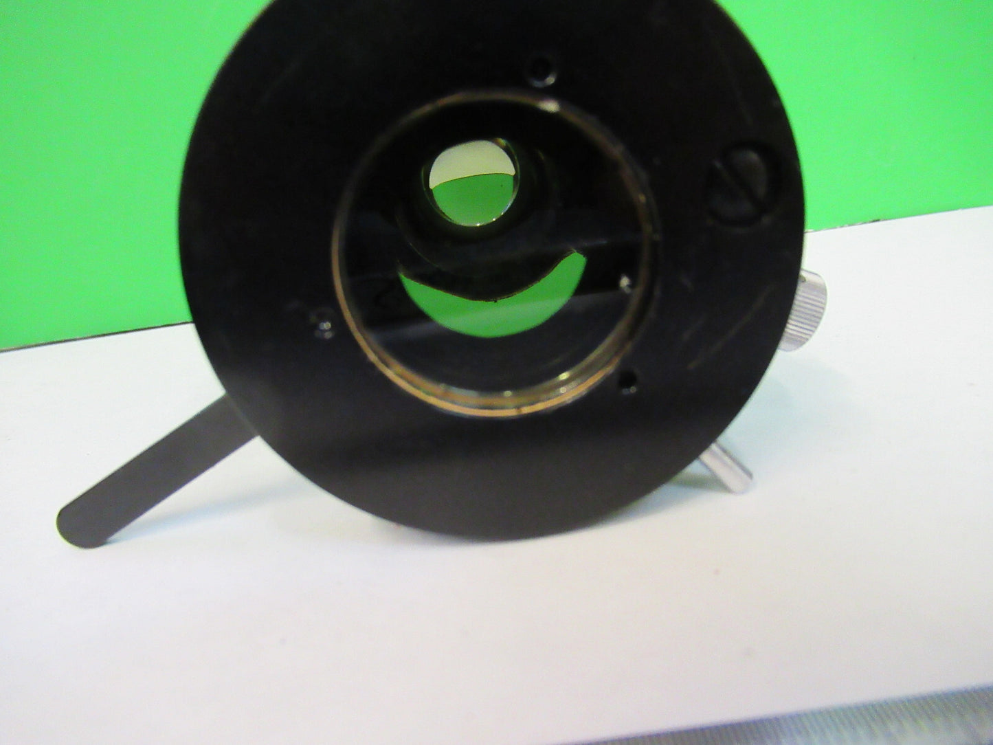 ZEISS GERMANY POLARIZER POL CONDENSER + IRIS MICROSCOPE PART AS PICTURED X9-B-23
