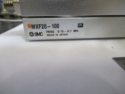 Smc Japan MXF20-100 Pneumatic Air Linear Actuator Stage