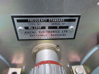RACAL ENGLAND MA259F SULZER QUARTZ FREQUENCY STANDARD  RARE  AS IS BIN#TA-2