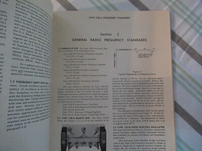 Collectable Rare General Radio Gr 1100-A Frequency Standard Manual ii 1960 Bibli