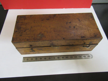ANTIQUE WOOD CONTAINER EMPTY VERY OLD SCOPE  MICROSCOPE PART AS PICTURED T9-A-50
