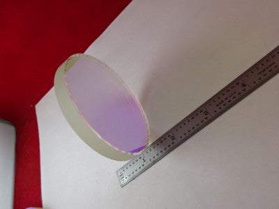 OPTICAL COATED FILTER FLAT LENS LASER HP2500 OPTICS AS IS #89-87