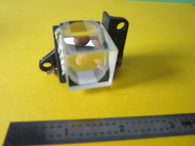 MICROSCOPE PART REICHERT LEICA PRISM BEAM SPLITTER OPTICS BIN#26-07